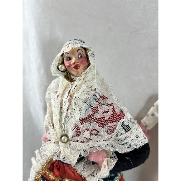 3 Lot Roldan Dolls Matador 2 Lady Dancers Made in Spain Tagged Vintage 50s 1960s - Picture 6 of 8